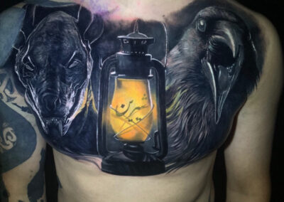 Great new full chest tattoo cover up